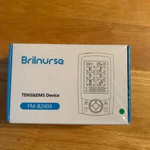 Brilnurse Dual Channel TENS EMS Unit 24 Modes 30 Level Intensity Muscle Stimulat
